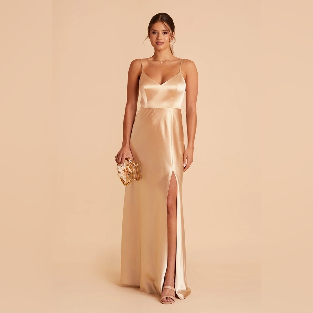 Birdy Grey Gold Satin Wedding Dress